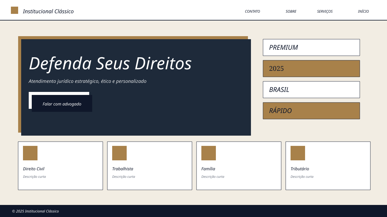 Institucional Clássico